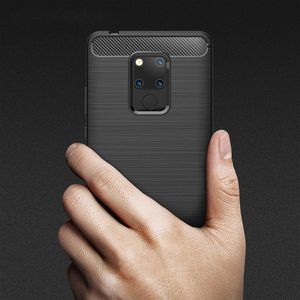 Hurtel Carbon Case elastyczne etui pokrowiec Huawei Mate 20 niebieski uniwersalny 2