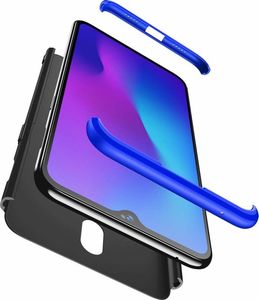 Hurtel 360 Protection etui na całą obudowę przód + tył OnePlus 6T czarno-niebieski uniwersalny 4