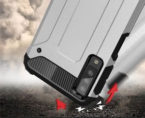 Hurtel Hybrid Armor pancerne hybrydowe etui pokrowiec Samsung Galaxy A7 2018 A750 złoty uniwersalny 6