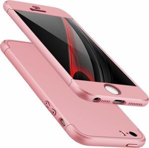 Hurtel 360 Protection etui na całą obudowę przód + tył iPhone SE / 5S / 5 różowy uniwersalny 1