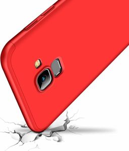 Hurtel 360 Protection etui na całą obudowę przód + tył Samsung Galaxy A6 2018 A600 czerwony uniwersalny 2