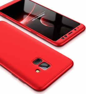 Hurtel 360 Protection etui na całą obudowę przód + tył Samsung Galaxy A8 2018 A530 czerwony uniwersalny 2