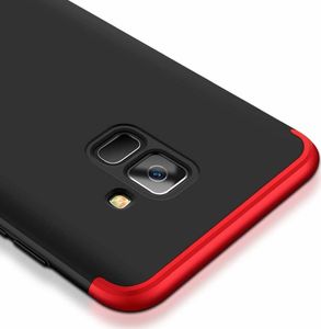 Hurtel 360 Protection etui na całą obudowę przód + tył Samsung Galaxy A8 2018 A530 czerwony uniwersalny 6