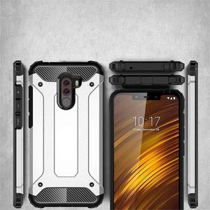 Hurtel Hybrid Armor pancerne hybrydowe etui pokrowiec Xiaomi Pocophone F1 czarny uniwersalny 4