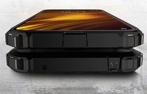 Hurtel Hybrid Armor pancerne hybrydowe etui pokrowiec Xiaomi Pocophone F1 czarny uniwersalny 5