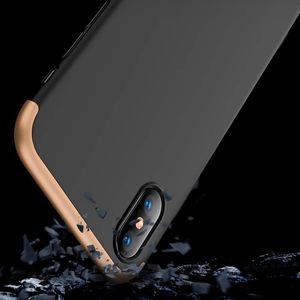 Hurtel 360 Protection etui na całą obudowę przód + tył iPhone XR czarno-złoty uniwersalny 6