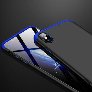 Hurtel 360 Protection etui na całą obudowę przód + tył iPhone XR czarno-niebieski uniwersalny 4