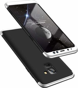 Hurtel 360 Protection etui na całą obudowę przód + tył Samsung Galaxy A8 2018 A530 czarno-srebrny uniwersalny 1
