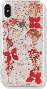 Kavaro Gypsophila Series etui ozdobione oryginalnymi kryształami Preciosa iPhone XS Max czerwony uniwersalny 1
