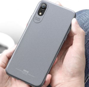 MSVII MSVII Simple ultracienkie etui pokrowiec iPhone XR niebieski uniwersalny 4