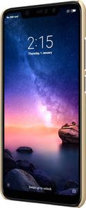 Nillkin Etui Super Frosted Shield + podstawka Redmi Note 6 Pro złote 3