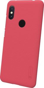 Nillkin Etui Super Frosted Shield + podstawka Redmi Note 6 Pro czerwone 3
