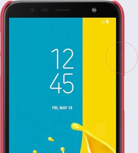 Nillkin Etui Super Frosted Shield + podstawka Galaxy J6 Plus 2018 czerwone 8