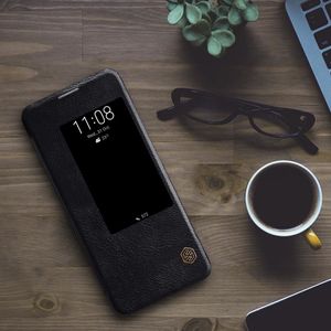 Nillkin Qin skórzana kabura etui Huawei Mate 20 Pro czarny uniwersalny 16