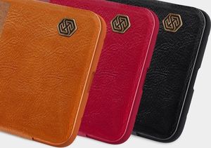 Nillkin Qin skórzana kabura etui Huawei Mate 20 Pro czarny uniwersalny 5