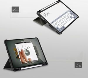 Ringke Ringke Smart Case etui na tablet Smart Sleep z podstawką iPad Pro 11 2018 czarny uniwersalny 12