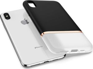 Spigen Etui La manon jupe do Apple iPhone XS Max czarno-biale 5