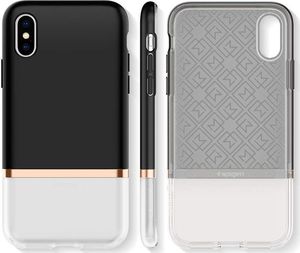 Spigen Etui La manon jupe do Apple iPhone XS Max czarno-biale 6