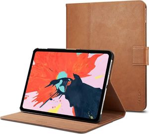 Etui na tablet Spigen Stand Folio brązowe Apple iPad Pro 11 2018 1