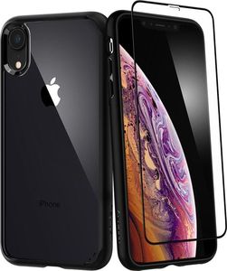 Spigen Nakładka + Szkło Ultra Hybrid 360 do Apple iPhone XR czarna 1