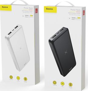 Powerbank Baseus M36 Wireless Charger 10000 mAh Biały  (PPALL-M3602) 16