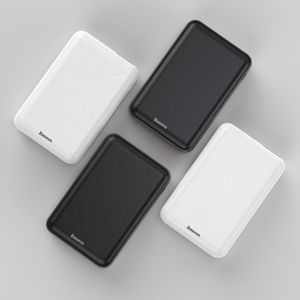 Powerbank Baseus Baseus Mini S Digital Display kompaktowy power bank 10000 mAh USB + USB-C + Lightning biały (PPALL-XF02) uniwersalny 5