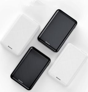 Powerbank Baseus Baseus Mini S Digital Display kompaktowy power bank 10000 mAh USB + USB-C + Lightning biały (PPALL-XF02) uniwersalny 9