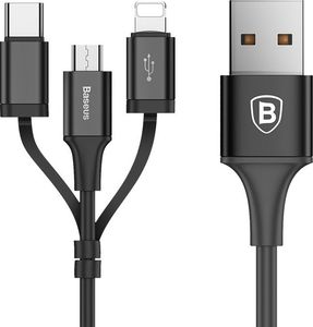 Kabel USB Baseus USB-A - 1.2 m Czarny (21399) 1