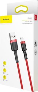 Kabel USB Baseus USB-A - Lightning 0.5 m Czerwony (058882) 6