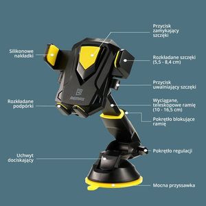 Remax Uchwyt zaciskowy do samochodu RM-C26 2