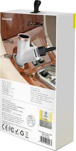 Ładowarka Baseus Baseus Y Type Car Charger ładowarka samochodowa 2x USB + gniazdo zapalniczki 3.4A biały (CCALL-YX02) uniwersalny 10