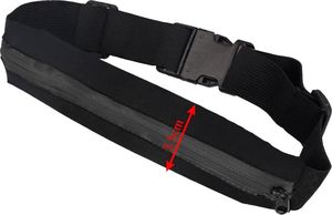 Hurtel Pasek do biegania nerka saszetka do telefonu czarny uniwersalny 2