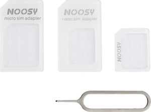 Hurtel Zestaw adapterów Noosy do kart SIM biały uniwersalny 2