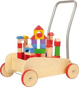 Small Foot Wózek chodzik z klockami - zabawka dla dzieci uniw 1