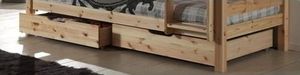Vipack Drewniane szuflady pod łóżko Pino - sosna naturalna uniw 1