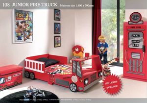 Vipack Łóżko dla dziecka samochód Straż Pożarna - Fire Truck Mini uniw 1