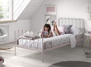 Vipack Metalowe łóżko dla dziecka Alice Old Pink, VIPACK uniw 1