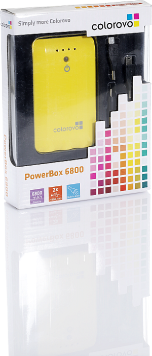 Powerbank Colorovo 6800mAh Żółty 5