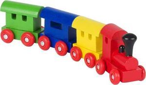 Goki Pociąg drewniany dla dzieci w czterech kolorach uniw 1