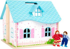 Hape Mobilny domek drewniany dla lalek do zabawy Sara 2