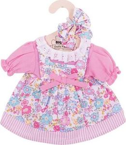 BigJigs Sukienka dla lalki 30 cm Różowa sukienka w kwiatki uniw 1