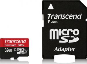 Karta Transcend Premium MicroSDHC 32 GB Class 10 UHS-I/U1  (TS32GUSDU1) 1