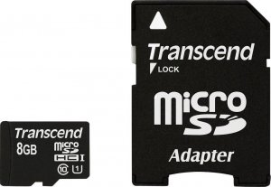 Karta Transcend Premium MicroSDHC 8 GB Class 10 UHS-I/U1  (TS8GUSDU1) 1