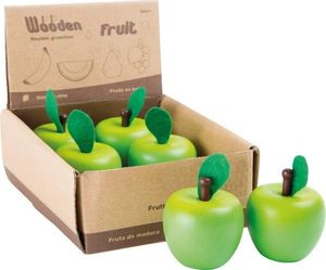 Small Foot Drewniane zielone jabłka do zabawy w sklep - 6 szt uniw 1
