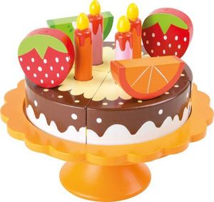 Small Foot Drewniany Tort urodzinowy do krojenia do zabawy dla dzieci 1