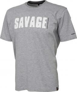 Savage Gear Simply Savage Tee - Light Grey Melangé roz. M (59144) 1