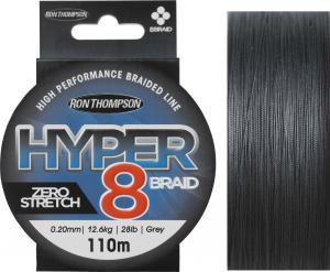 Ron Thompson Plecionka Hyper 8-Braid 110m 0.10mm 5.4kg 12lb Dark Grey (61478) 1