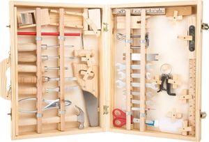 Small Foot Narzędzia do zabawy dla dzieci - Deluxe, 48 narzędzi, walizka z narzędziami 1
