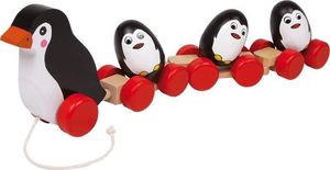 Small Foot Zabawka do ciągnięcia dla dzieci rodzina pingwinów uniw 1
