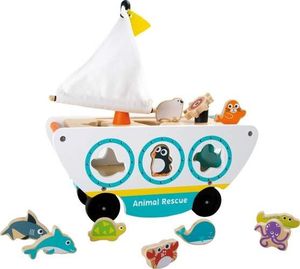 Small Foot Statek sorter ze zwierzętami - zabawka dla dzieci uniw 1